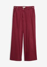 Twillhose aus Baumwoll-Stretch in rot von vorne - bonprix