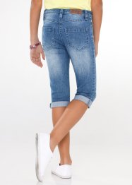 Mädchen Capri Jeans mit Krempelsaum, John Baner JEANSWEAR