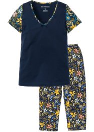 Capri Pyjama mit kurzen Ärmeln, bpc selection