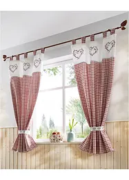 Bio Baumwoll Vorhang mit Raffhalter (1er Pack), bonprix