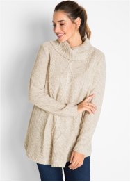 Poncho-Pullover mit langen Ärmeln, bpc bonprix collection