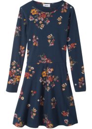 Mädchen Langarm-Jerseykleid mit Blumenmuster, bpc bonprix collection