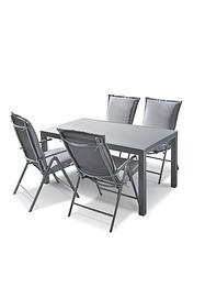 Gartenmöbel Set Metall Grün