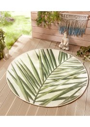 Runder In- und Outdoor Teppich mit großem Palmmotiv, bpc living bonprix collection