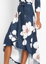 Langes Vokuhila-Kleid mit Bindegürtel, BODYFLIRT boutique