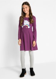Mädchen Jerseykleid langarm aus Bio-Baumwolle, bpc bonprix collection