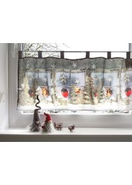 LED-Scheibengardine mit weihnachtlichem Druck, bpc living bonprix collection
