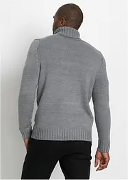 Rollkragenpullover mit Zopfmuster, bonprix