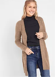 Bouclé-Longstrickjacke, bonprix