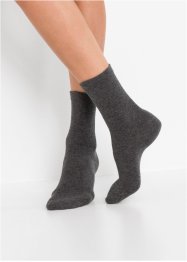 Socken mit druckfreiem Bündchen (4er Pack) mit Bio Baumwolle, bpc bonprix collection