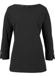 Baumwoll-Piqué-Shirt Oversize, 3/4 Arm, bpc bonprix collection
