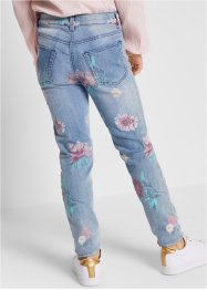Mädchen Skinny-Jeans mit Blumendruck, John Baner JEANSWEAR