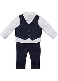 Baby Hemd + Weste + Hose (3-tlg. Set), bpc bonprix collection