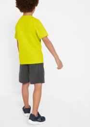 Jungen T-Shirt mit Wendepaillette + kurze Hose (2-tlg.Set), bpc bonprix collection
