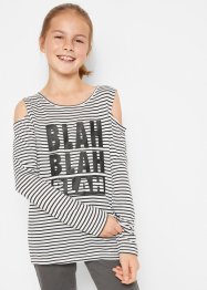 Mädchen Shirt mit Cut-out-Schulter, bpc bonprix collection