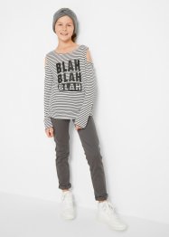 Mädchen Shirt mit Cut-out-Schulter, bpc bonprix collection