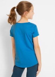 Mädchen T-Shirt (2er Pack) mit Bio-Baumwolle, bpc bonprix collection