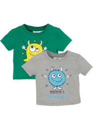 Baby Shirt (2er-Pack) Bio-Baumwolle, bpc bonprix collection