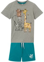 Jungen T-Shirt mit Wendepaillette und kurze Hose(2-tlg.Set), bpc bonprix collection