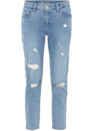 Boyfriend-Jeans aus Bio-Baumwolle verkürzt, RAINBOW