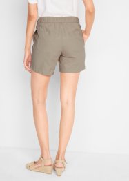 Paperbag-Shorts mit Leinen, bpc bonprix collection