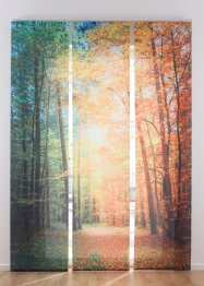 Blendschutz Schiebegardine mit Wald Motiv (3er Pack), bpc living bonprix collection