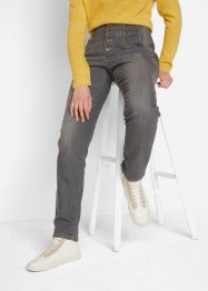 Jeans mit Reißverschlüssen und Bequembund, bpc bonprix collection