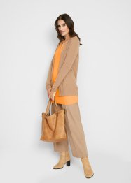 Basic Long-Pullover mit V-Ausschnitt, bpc bonprix collection