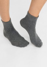Socken (4er Pack) mit druckfreiem Bündchen mit Bio-Baumwolle, bpc bonprix collection