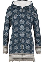 Jacquard-Longstrickjacke mit Kapuze, bpc bonprix collection