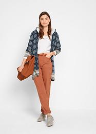 Jacquard-Longstrickjacke mit Kapuze, bpc bonprix collection