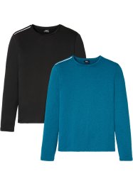 Sport-Shirt (2er Pack), Langarm, bpc bonprix collection