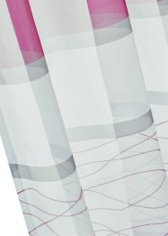 Transparente Gardine mit Querstreifen Druck (1er Pack), bpc living bonprix collection