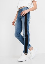 Boyfriend-Jeans mit Patches aus Bio-Baumwolle, RAINBOW