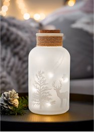 LED-Deko-Flasche im winterlichen Design, bpc living bonprix collection