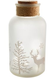 LED-Deko-Flasche im winterlichen Design, bpc living bonprix collection