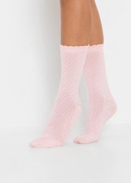 Pointelle Socken (5er Pack) mit Bio-Baumwolle, bpc bonprix collection