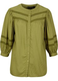 Bluse aus Viskose mit Spitzenbändern, bpc selection premium