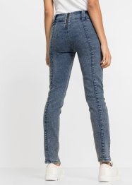 Skinny-Jeans mit Moonwash-Effekt und Teilungsnähten, RAINBOW