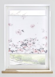 Plissee mit Digitaldruck aus rosafarbenen Blumen, bpc living bonprix collection