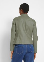 Lederimitat-Jacke mit seitliche Stretcheinsätzen, bpc bonprix collection