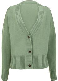 Kurz-Wollstrickjacke mit Good Cashmere Standard®-Anteil, bpc selection premium