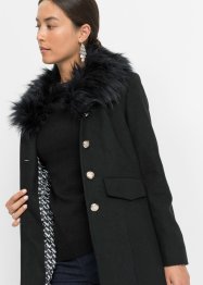 Taillierter Mantel mit Wollanteil, BODYFLIRT boutique