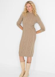 Strickkleid mit Cable Knit, RAINBOW