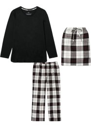 Pyjama mit Flanellhose und Geschenktasche, bpc bonprix collection