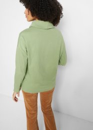Langarmshirt aus nachhaltiger Baumwolle mit weitem Rollkragen, bpc bonprix collection
