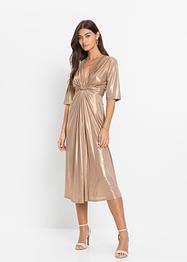 Midikleid mit Metallic-Effekt, BODYFLIRT