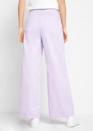 Twillhose mit weitem Bein und Bequembund, bpc bonprix collection