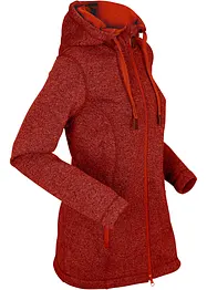 Strick-Fleecejacke mit Kapuze, bonprix