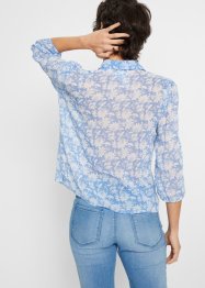 Bluse aus Chiffon mit recyceltem Polyester, RAINBOW